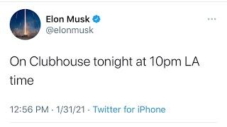 Elon Musk LIVE on Clubhouse