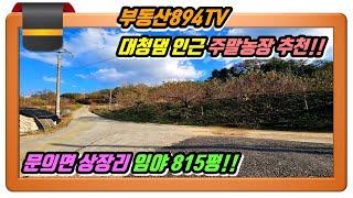 [청주토지매매]대청댐 인근 진입로 좋은 농막설치 추천용 땅!! 청주시 상당구 문의면 상장리 임야매매!!,#청주토지매매,#문의면토지매매,#문의면상장리토지매매