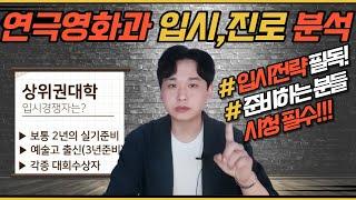 연극영화과 입시 전략 독백, 연기, 순위, 진로 분석! feat 학점은행제 대졸자전형