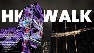 Night Walk Hong Kong: Kai Tak & Kowloon Bay Walking Tour 4K