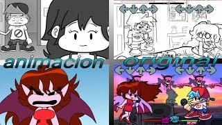 "gf cheats on bf X break up"animacion vs original