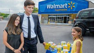 Kai & Barron Trump Buy Lemonade At Girl's Stand, Return The Next Day To Surprise Her.