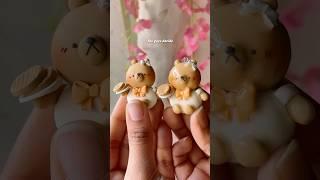 Glazing my handmade clay charms