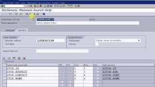 SAP ABAP: Help View with search help and Implementation in report.