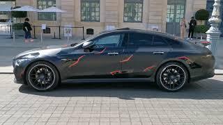 2020 mercedes AMG GT 43 in PAris France wrap