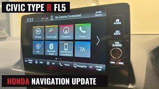 HONDA NAVIGATION UPDATE -  FL5 CIVIC TYPE R