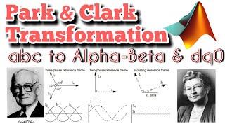 Park & Clark Transformation | abc - αβ and abc - dq0 | MATLAB Simulation