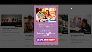 Tutorial Configuración PopUp Wordpress
