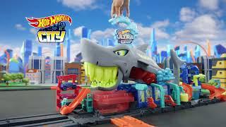 HW City Ultra Shark Car Wash Playset | AD