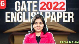 Class 6| GATE English 2022 | Live PYQ Solving with Detailed Explanations