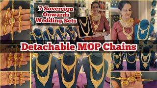 7 Sovereign Onwards Gold Necklace Haram Wedding sets | New Detachable thali mop chains | Sri Kumaran