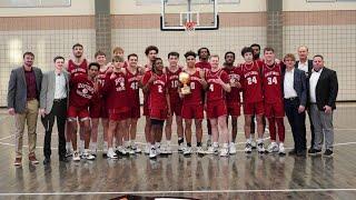 Hastings College men's basketball celebrates GPAC title