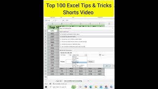 #2 Top 100 Excel Tips and Tricks Shorts Video | Deepak Jhanswa | #excel  #exceltips #exceltricks