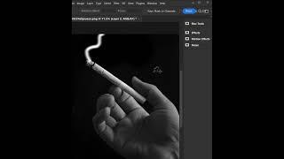 How to make cigarette smoke in photoshop 2024