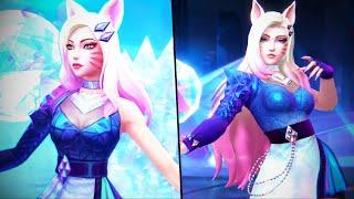 League of Legends vs Wild Rift K/DA All Out Skins Comparison #shorts