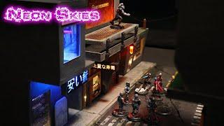 Cyberpunk City Block (Neon Skies Terrain Building Tutorial)