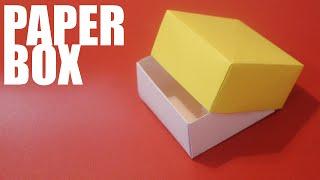 Origami paper box with lid - Tutorial