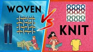 Woven vs  Knit fabrics   Difference Between Woven and Knit Fabric