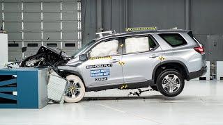 2025 Honda Pilot updated moderate overlap IIHS crash test