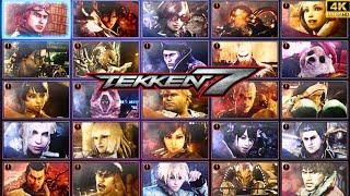 TEKKEN 7 All Characters (Endings) - 4K