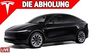 Die Abholung meines Model Y Launch Series im Livestream 