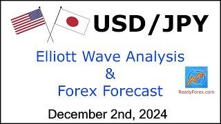 USD JPY Elliott Wave Analysis | Forex Forecast | December 2, 2024 | USDJPY Analysis Today