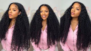 PERECT VACATION CURLY WIG! ️THICK 300% DENSITY!! | START TO FINISH WIG INSTALL!  ft. ASTERIA HAIR