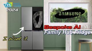 NEW Samsung Bespoke AI Family Hub Refrigerator is WAY TOO COOL