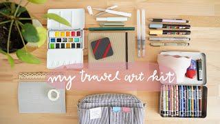 essential travel art supplies  packing art kit & stationary for trips