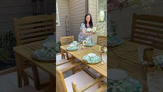 Emerald Check Tablescape