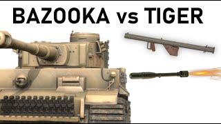 BAZOOKA vs TIGER | Shaped Charge Simulation | M6A3 HEAT Rocket