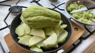 Aralık ayında köyde en basit akşam yemeği hazırlığı ( Dikenli Kabak ve Salçalı  Makarna)