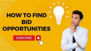 How to find bid opportunities using GovGenie