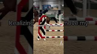 My showjumping fail 🫣 #fracturedtibia #horsefall #equestrianculture #equestrian #equestrianjourney