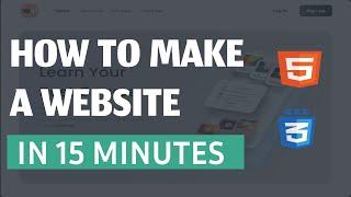 How To Make a Website Using Html Css In 14 Minutes | Step by Step Tutorial