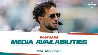 Coach Mike McDaniel meets with the media after #LVvsMIA | Miami Dolphins