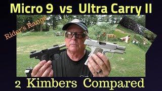 Kimber Micro 9 vs Ultra Carry II