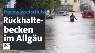 Rückhaltebecken: Besser Hochwasserschutz im Allgäu | Abendschau | BR24