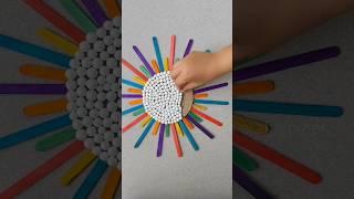 Icecream Stick Wall Decor | Popsicle Sticks Craft Ideas #shorts #icecreamstick #craft