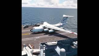 Amazing! Ilyushin II 76 take off from the aircraft carrier