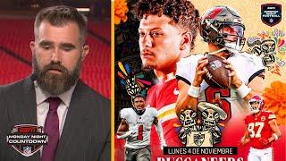 Monday Night Countdown | "8-0 start for Mahomes" - Jason Kelce predics Chiefs vs Buccaneers tonight