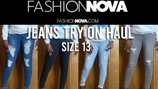 FASHION NOVA JEANS TRY ON HAUL (UNDER $20) *TALL GIRL EDITION* | SIZE 13