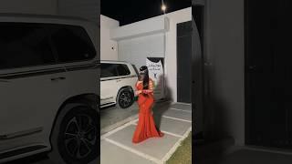 Dubai Princesses Shiekha Beauty Look in Orange Dress #shorts