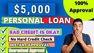 Bad Credit? No Problem! How to get $5,000 Personal Loans | Get Guaranteed approval for Loans