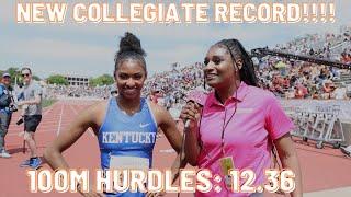 NEW COLLEGIATE RECORD | MASAI RUSSELL