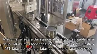 Máquina automática de sellado de latas de alta velocidad para equipos de sellado de alimentos enlata