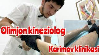 Kineziolog Olimjon. Karimov klinikasida fayz olmoqda