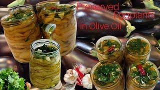 Preserved pickled eggplants in Olive Oil - The authentic Italian way