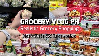 GROCERY VLOG PH Realistic Weekly Grocery Shopping Haul + Prices SM Supermarket