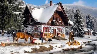 You Won’t Believe This Hidden Romanian Village Exists – Life in a Winter Fairytale!